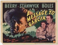 4f194 MESSAGE TO GARCIA TC '36 John Boles & Spanish Barbara Stanwyck in Spanish-American War!