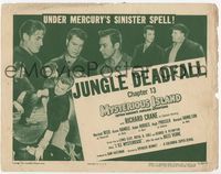 4f202 MYSTERIOUS ISLAND Ch. 13 title card '51 Jungle Deadfall, sci-fi serial from Jules Verne novel!