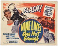 4f205 NINE LIVES ARE NOT ENOUGH TC '41 three great images of news photographer Ronald Reagan!
