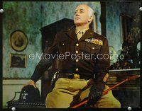 4f817 PATTON color 11x14 '70 great close up of George C. Scott in uniform as World War II general!