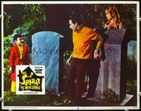 4f901 SPIRIT IS WILLING LC #3 '67 creepy kid surprises Barry Gordon & Jill Townsend in cemetery!