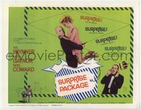 4f289 SURPRISE PACKAGE TC '60 different image of Yul Brynner & Mitzi Gaynor bursting from package!