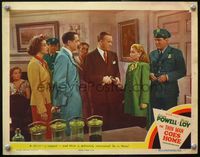 4f935 THIN MAN GOES HOME LC #7 '44 William Powell & Myrna Loy are interested in Gloria DeHaven!