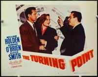 4f957 TURNING POINT LC #6 '52 Edmond O'Brien shows William Holden & Alexis Smith news headlines!