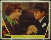4f963 UNHOLY PARTNERS LC '41 Edward G. Robinson tells Laraine Day how much he appreciates her!