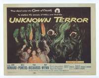 4f340 UNKNOWN TERROR TC '57 they dared enter the Cave of Death to explore the secrets of HELL!