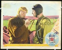 4f976 WEST POINT OF THE AIR LC '34 tough instructor Wallace Beery threatens pilot Robert Young!