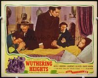 4f994 WUTHERING HEIGHTS LC R44 Laurence Olivier stands by dead Merle Oberon while others pray!