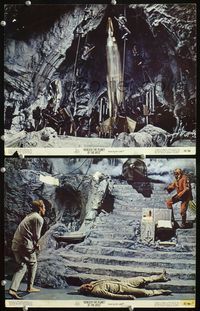 4g066 BENEATH THE PLANET OF THE APES 2 color 11x14s '70 sci-fi sequel, Charlton Heston, rocket!