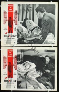 4g074 BIGAMIST 2 movie lobby cards '53 Joan Fontaine, Edmond O'Brien, Ida Lupino!