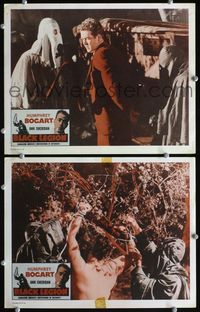 4g078 BLACK LEGION 2 movie lobby cards R56 creepy images of Klansmen getting ready to torture!
