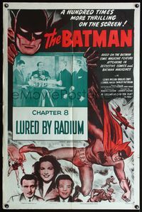 4h103 BATMAN Chap 8 style A 1sh R54 DC Comics serial, wonderful superhero artwork!