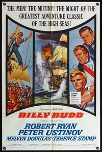4h129 BILLY BUDD 1sh '62 Terence Stamp, Robert Ryan, mutiny & high seas adventure!