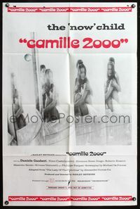 4h188 CAMILLE 2000 1sh '69 Radley Metzger, sexy version of Dumas novel, sexy Daniele Gaubert!