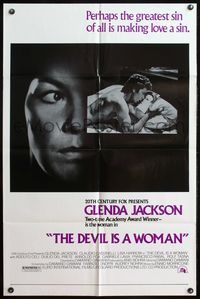 4h267 DEVIL IS A WOMAN 1sh '75 perhaps the greatest sin of all is making love a sin!