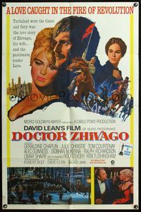 4h289 DOCTOR ZHIVAGO 1sh '65 David Lean winner of 6 Academy Awards, art by Howard Terpning!
