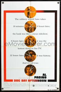 4h295 DOG DAY AFTERNOON 1sh '75 Al Pacino, Sidney Lumet bank robbery crime classic!