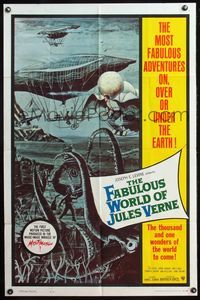 4h332 FABULOUS WORLD OF JULES VERNE 1sh '61 the thousand and one wonders of the world to come!
