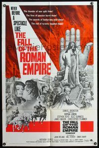 4h337 FALL OF THE ROMAN EMPIRE revised 1sh '64 Anthony Mann, Sophia Loren, Stephen Boyd, Guinness