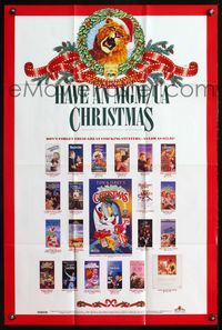 4h463 HAVE AN MGM/UA CHRISTMAS video 1sh '91 Christmas video cassettes!
