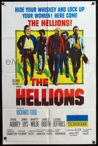 4h475 HELLIONS 1sh '62 hide your whiskey & lock up your women, Ken Annakin directed!