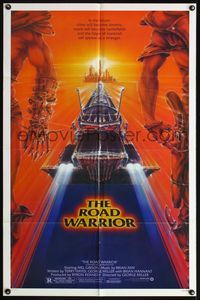 4h610 MAD MAX 2: THE ROAD WARRIOR 1sh '81 Mel Gibson returns as Mad Max, art by Commander!