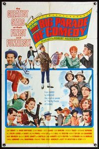 4h671 MGM'S BIG PARADE OF COMEDY 1sh '64 W.C. Fields, Marx Bros., Abbott & Costello, Lucille Ball!