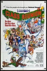 4h698 NATIONAL LAMPOON'S CLASS REUNION 1sh '82 from the people who brought you Animal House!