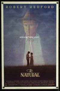 4h700 NATURAL 1sh '84 Robert Redford, directed by Barry Levinson, baseball!
