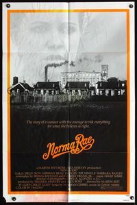 4h730 NORMA RAE 1sh '79 Sally Field in the story of a woman with the courage to risk everything!