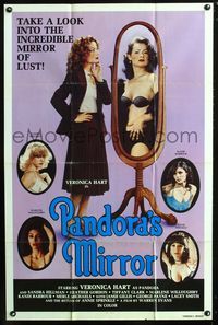 4h752 PANDORA'S MIRROR 1sh '81 sexy image of woman staring into the incredible mirror of lust!