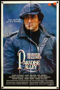 4h758 PARADISE ALLEY advance 1sh '78 close-up of director & star Sylvester Stallone!