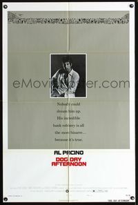 4j222 DOG DAY AFTERNOON style B 1sh '75 Al Pacino, Sidney Lumet crime classic!