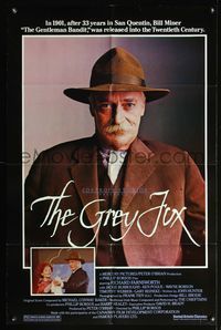 4j313 GREY FOX 1sh '81 Richard Farnsworth as gentleman bandit, western!