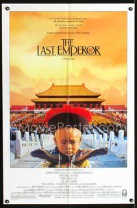 4j441 LAST EMPEROR 1sh '87 Bernardo Bertolucci epic, image of young Chinese emperor w/army!