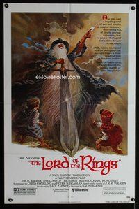 4j500 LORD OF THE RINGS 1sh '78 J.R.R. Tolkien classic, Bakshi, Tom Jung fantasy art!