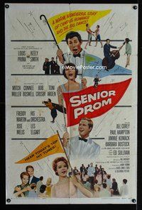 4j777 SENIOR PROM 1sh '58 Louis Prima, Tom Laughlin, campus romance & the big dance!