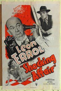 4j796 SHOCKING AFFAIR 1sh '49 wacky inventor Leon Errol uses inventions to get his son married!