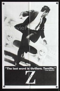 4j995 Z style 1 1sh '69 Yves Montand, Costa-Gavras classic, great action image!