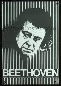 4k373 BEETHOVEN - DAYS IN A LIFE Polish 22.5x33 '77 cool Wiktor Gorka art of Beethoven!