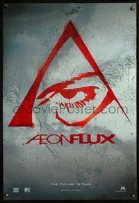 4m081 AEON FLUX DS teaser 1sh '05 cool graffiti artwork of eye, The Future is Flux!