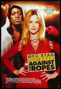 4m086 AGAINST THE ROPES DS int'l 1sh '04 sexy Meg Ryan w/boxer Omar Epps!