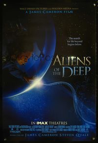4m102 ALIENS OF THE DEEP DS IMAX 1sh '05 James Cameron directed, search for life begins below!