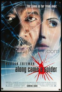 4m109 ALONG CAME A SPIDER advance 1sh '01 Morgan Freeman & Monica Potter!