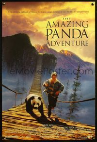 4m111 AMAZING PANDA ADVENTURE DS 1sh '95 China, little boy w/panda cub!
