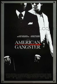 4m114 AMERICAN GANGSTER DS 1sh '07 Denzel Washington, Russell Crowe, Ridley Scott