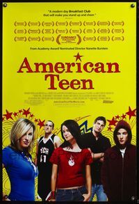 4m116 AMERICAN TEEN DS 1sh '08 directed by Nanette Burstein, high school documentary!