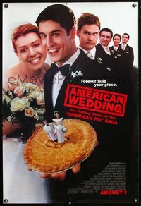 4m117 AMERICAN WEDDING DS advance 1sh '03 Jason Biggs, Alyson Hannigan, Eugene Levy, Pie sequel!