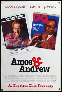 4m121 AMOS & ANDREW DS advance 1sh '93 Nicolas Cage & Samuel L. Jackson