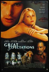 4m024 GREAT EXPECTATIONS DS style B 1sh '98 signed by sexy nearly naked Gwyneth Paltrow!